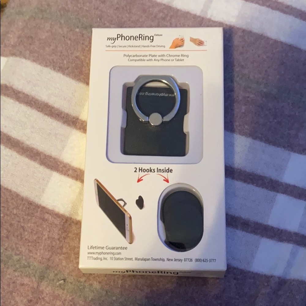 Phone ring stand